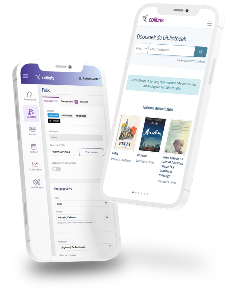 Colibris - bibliotheeksoftware voor scholen